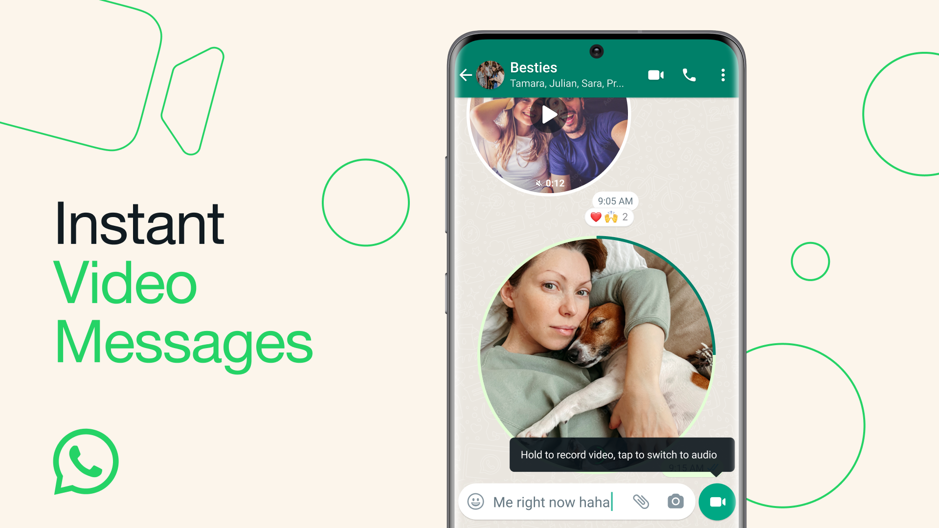 WhatsApp's new instant video messages – and how to use it