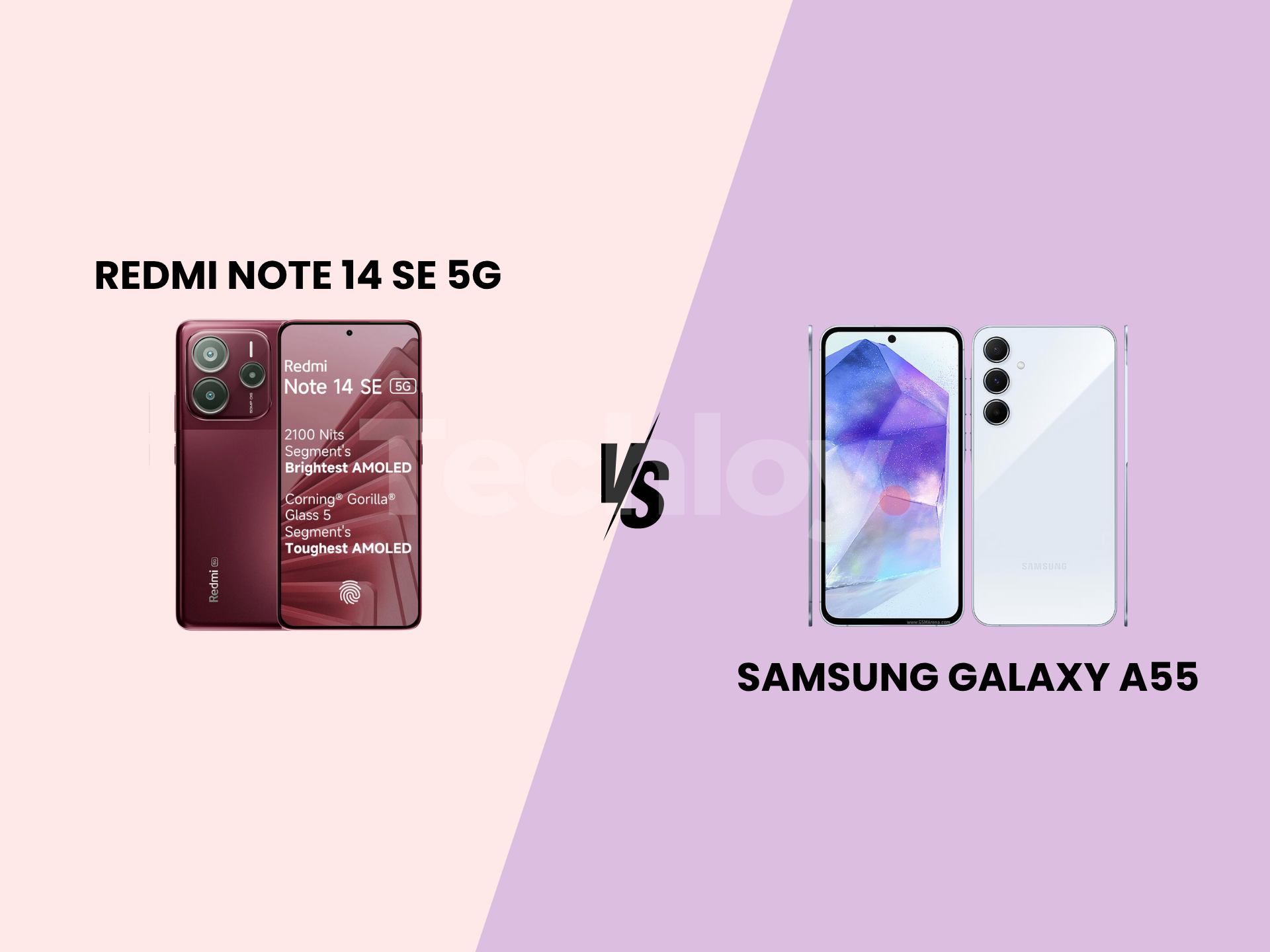 Xiaomi Redmi Note 14 SE 5G vs. Samsung Galaxy A55 5G: Which Mid-Range Phone is Better?