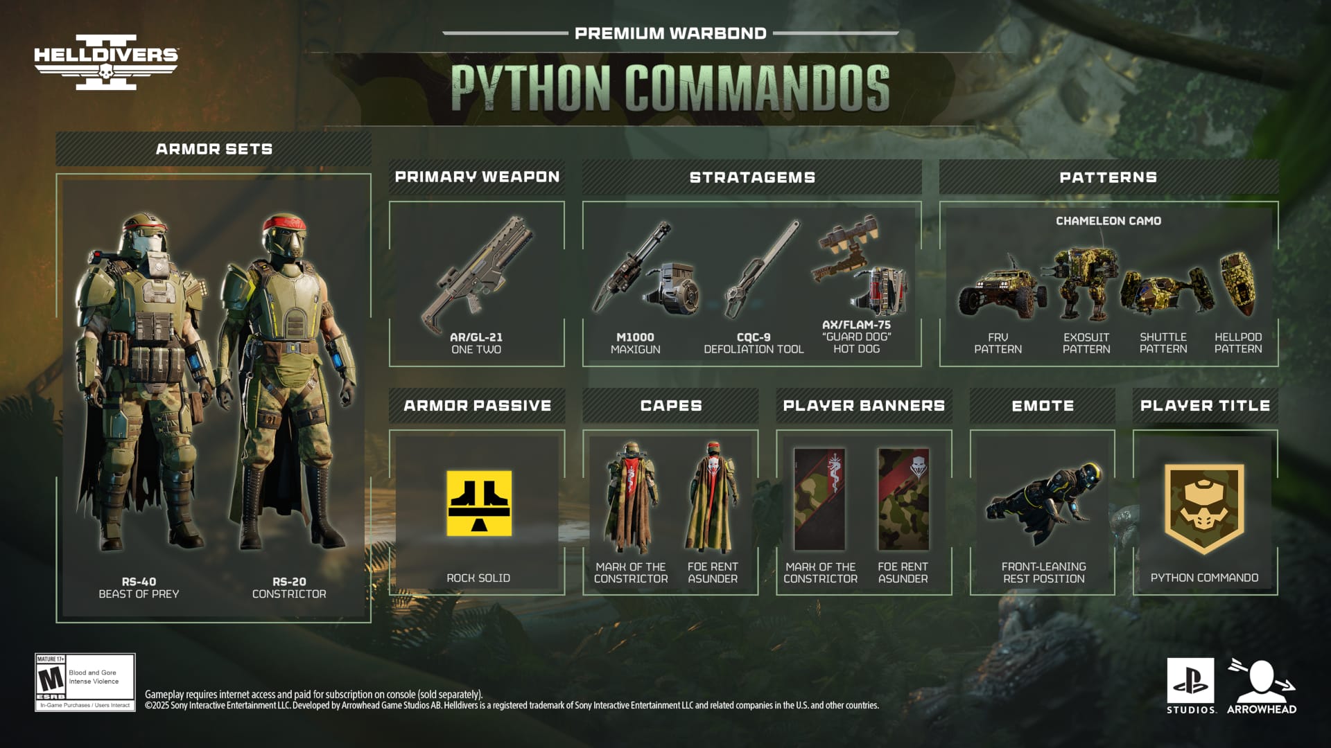 Python Commandos Premium Warbond