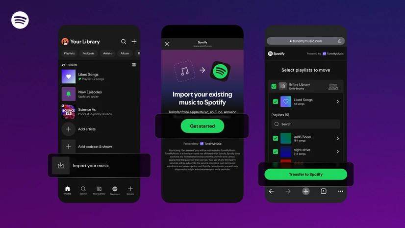 How importing music on Spotify works
