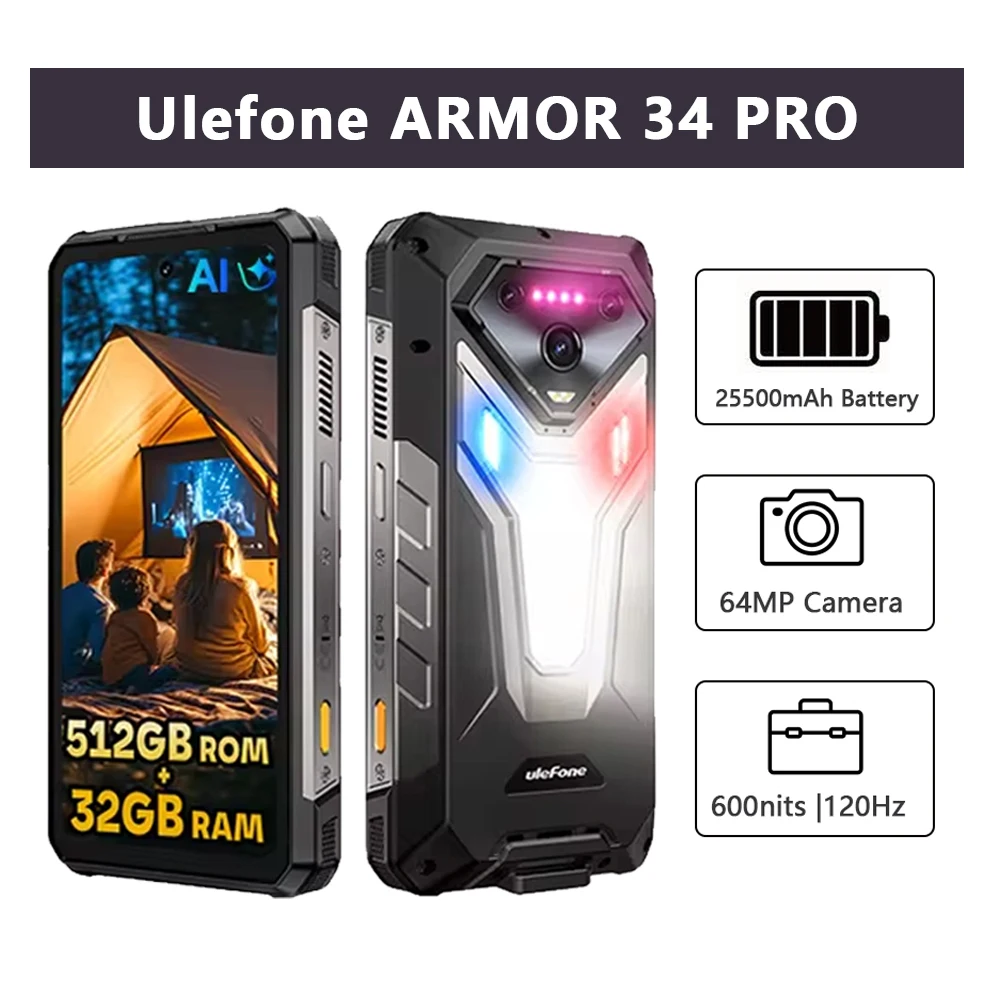 Themed the rugged phone Ulefone Armor 34 Pro