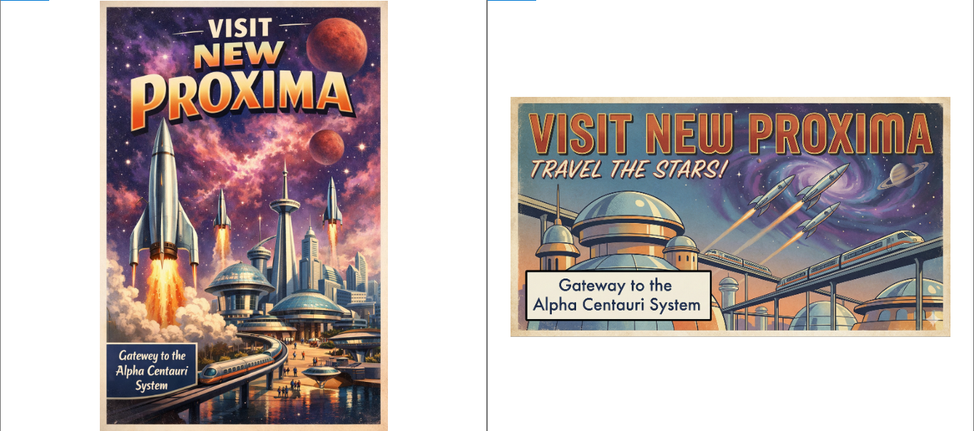 Prompt Results- Left: GPT Image 1.5 Right: Nano Banana Pro