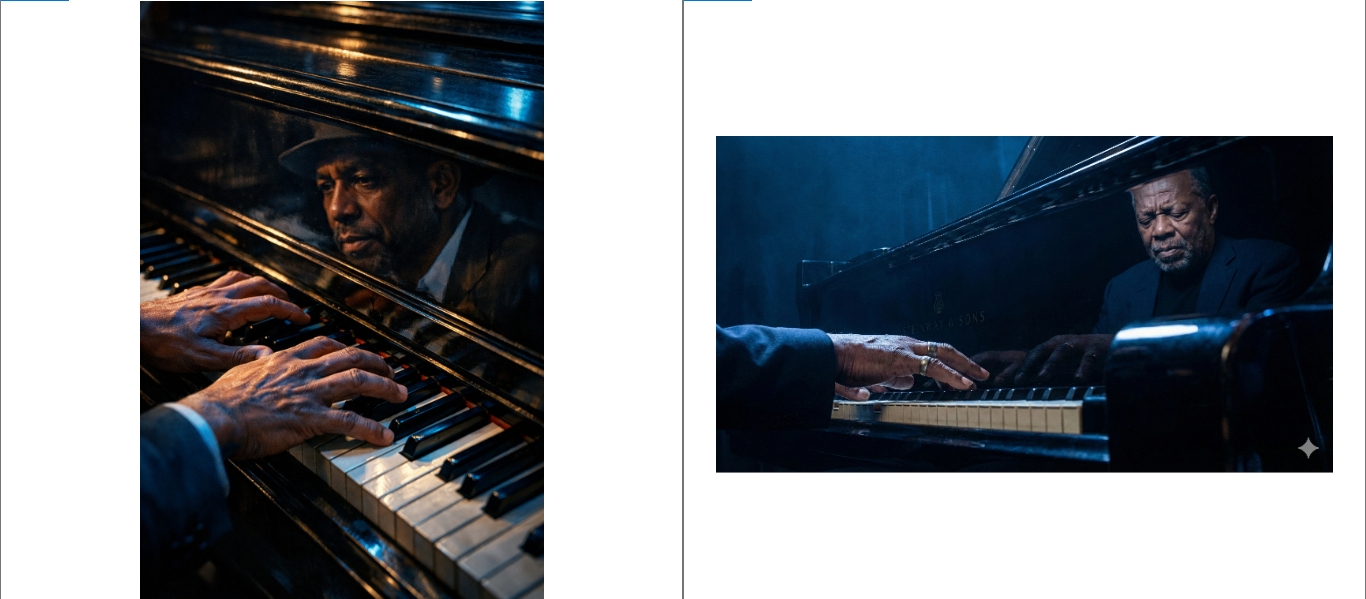 Prompt Results- Left: GPT Image 1.5 Right: Nano Banana Pro