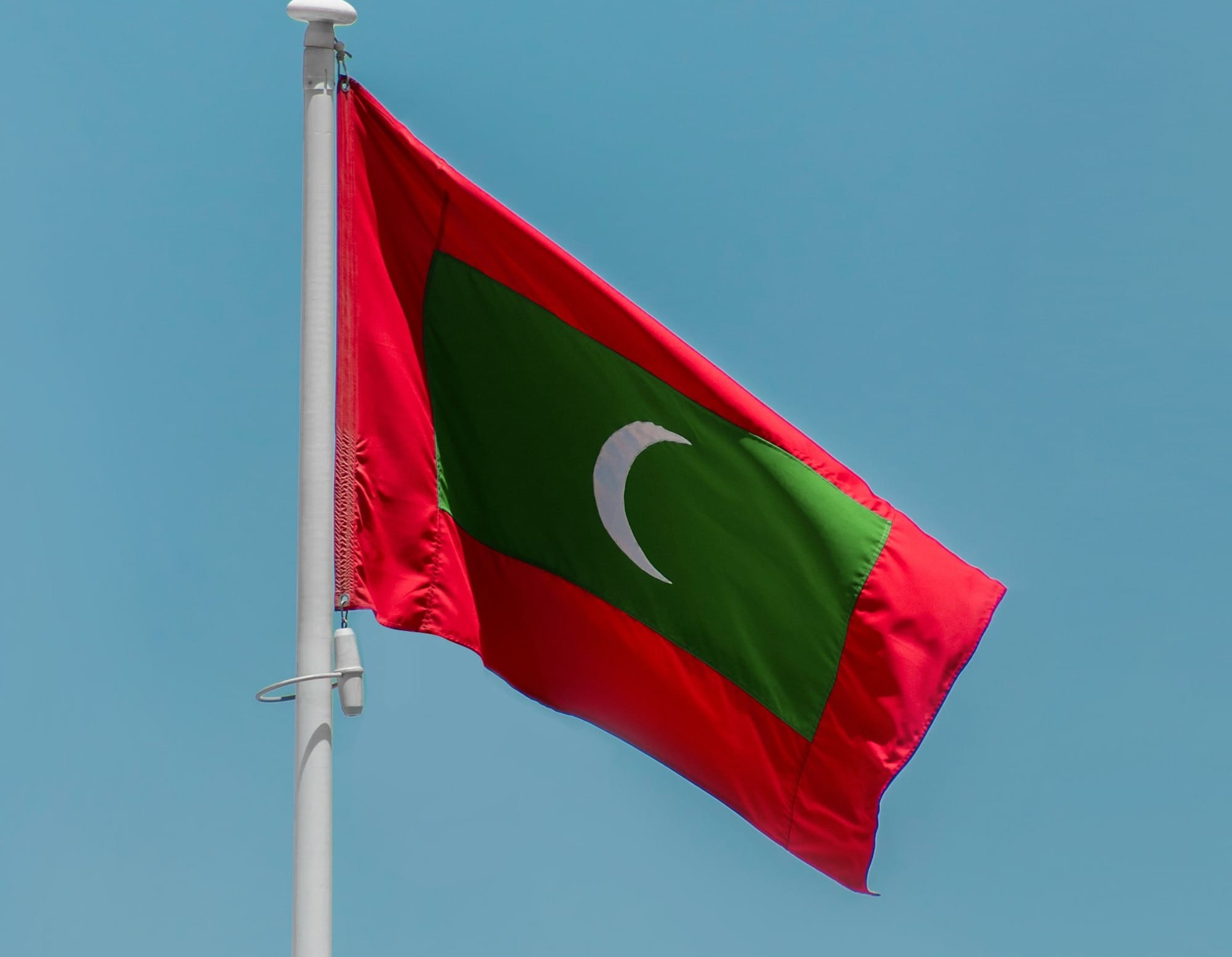 a red and green flag
