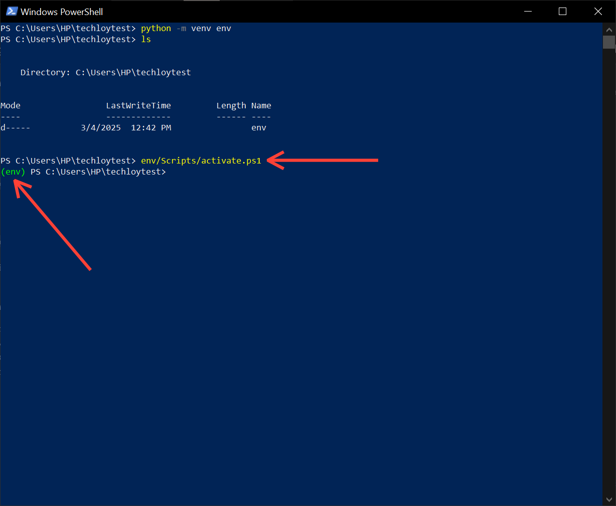 How to create a virtual environment in Python