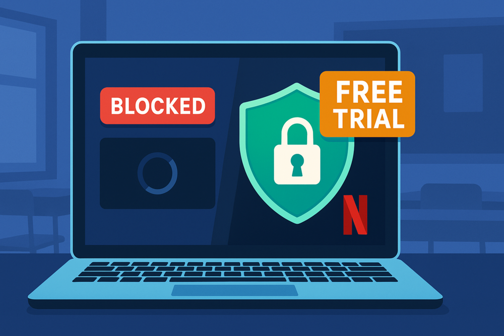 How to Use a VPN Free Trial to Stream at School (2025) post image