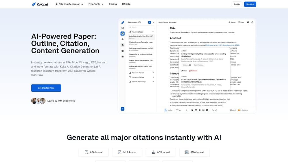 Key Features of Koke AI Citation Generator post image
