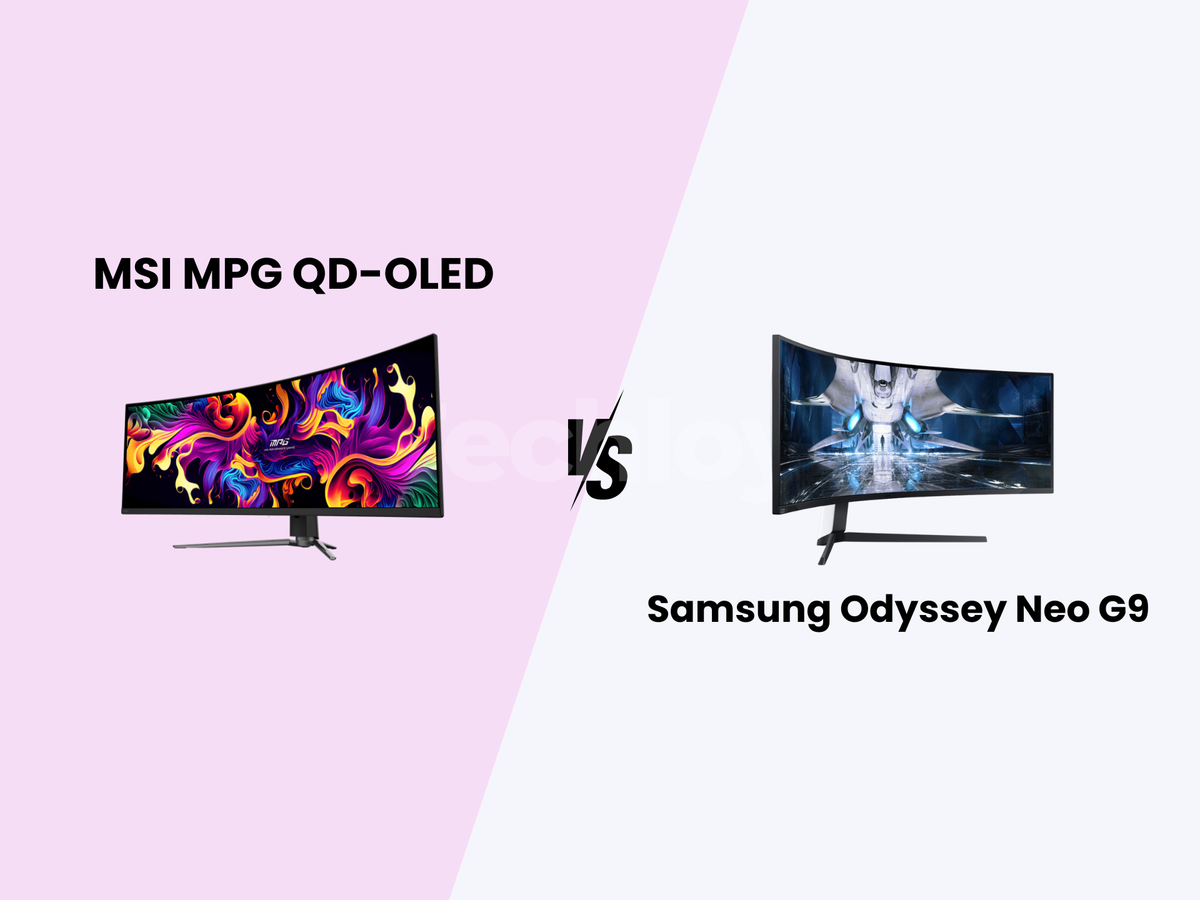 MSI MPG 491CQP QD-OLED vs. Samsung Odyssey Neo G9: Which Ultrawide Monitor Should You Buy? Post feature image