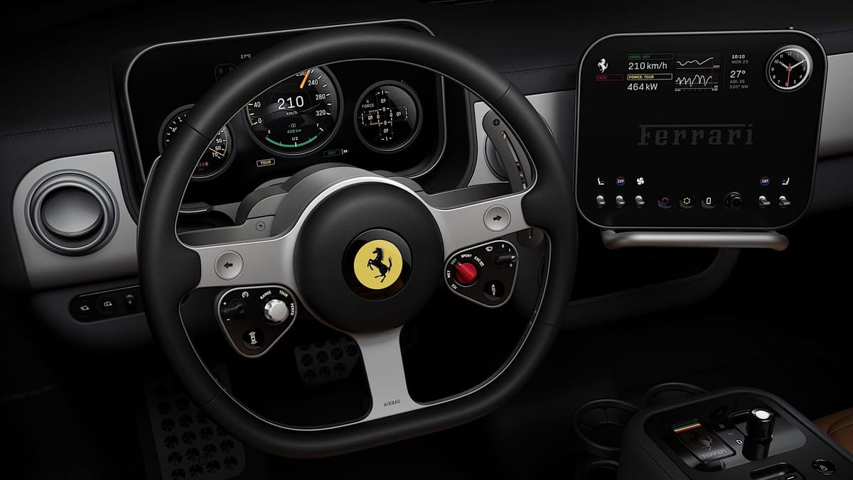 Ferrari Reveals First Electric Car Interior Designed by Jony Ive Post feature image