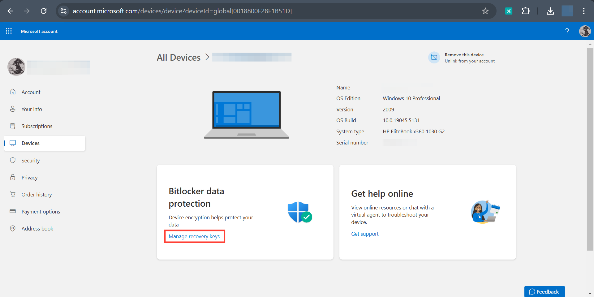 How to find your BitLocker recovery key on a Windows laptop