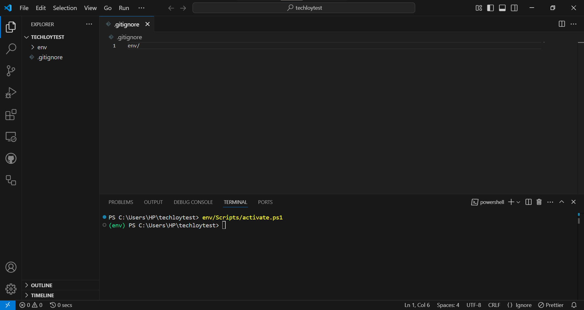 How to create a virtual environment in Python
