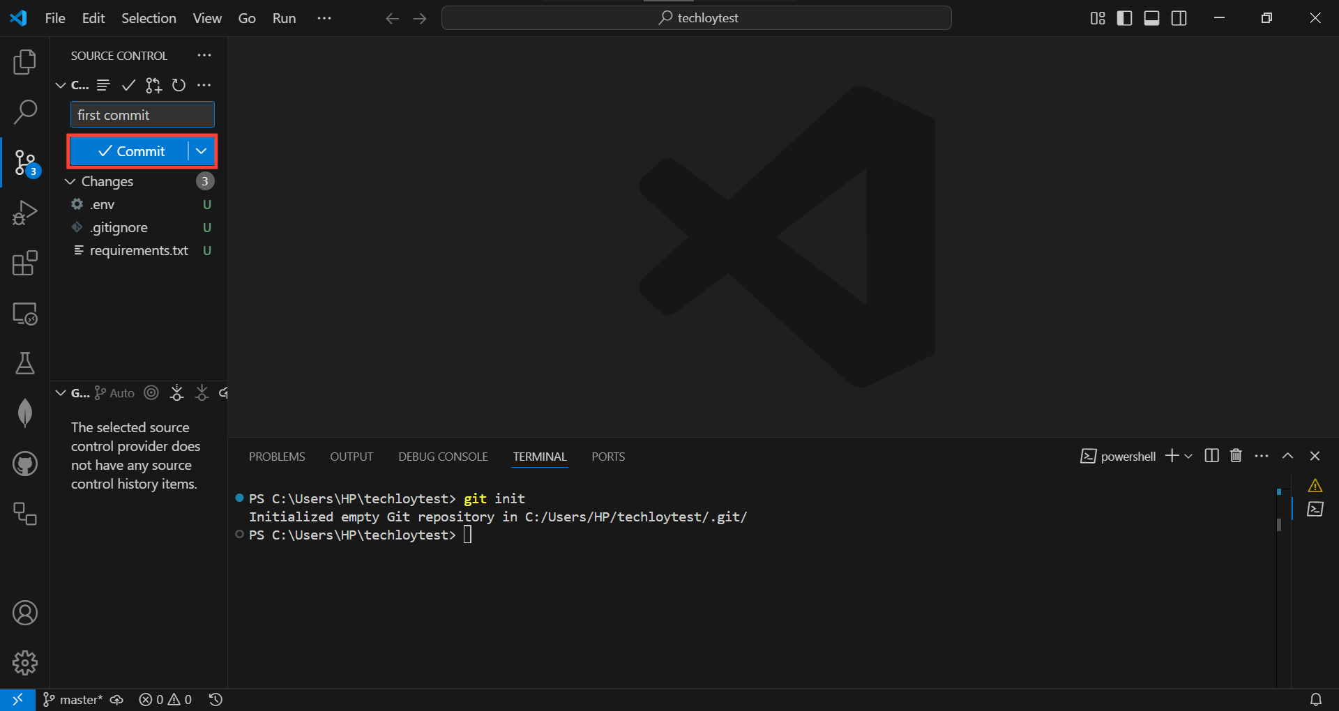 How to push changes to GitHub from VS code