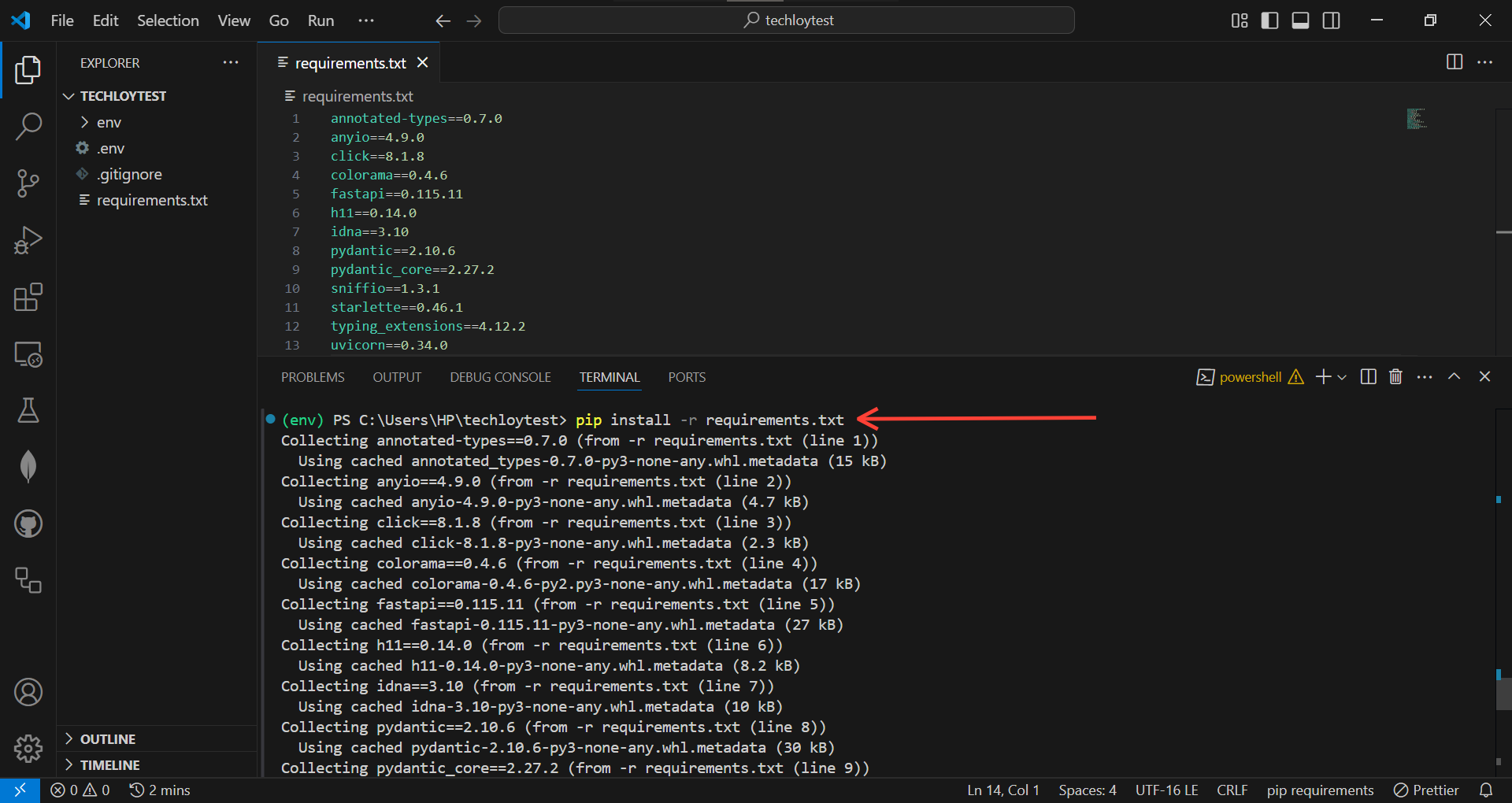 How to Create and Install Requirements.txt in Python