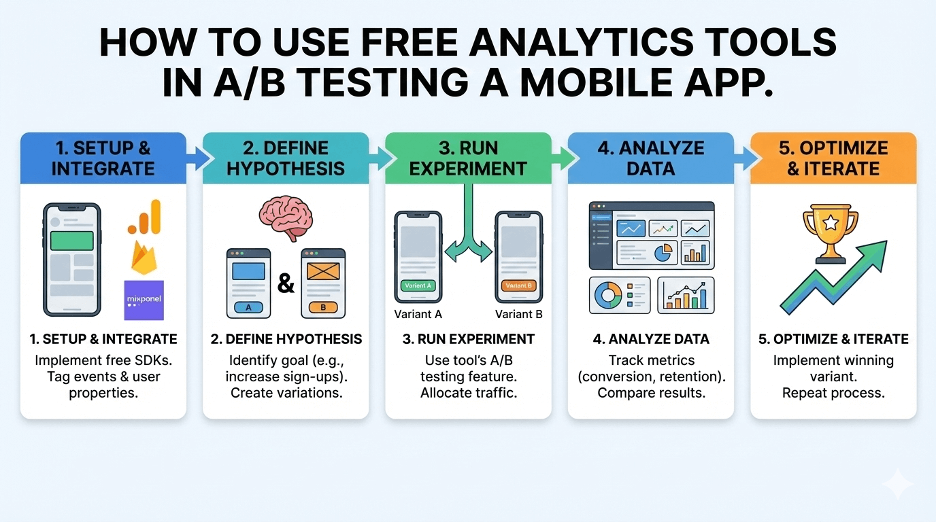 How to Use Free Analytics Tools in A/B Testing a Mobile App Post feature image