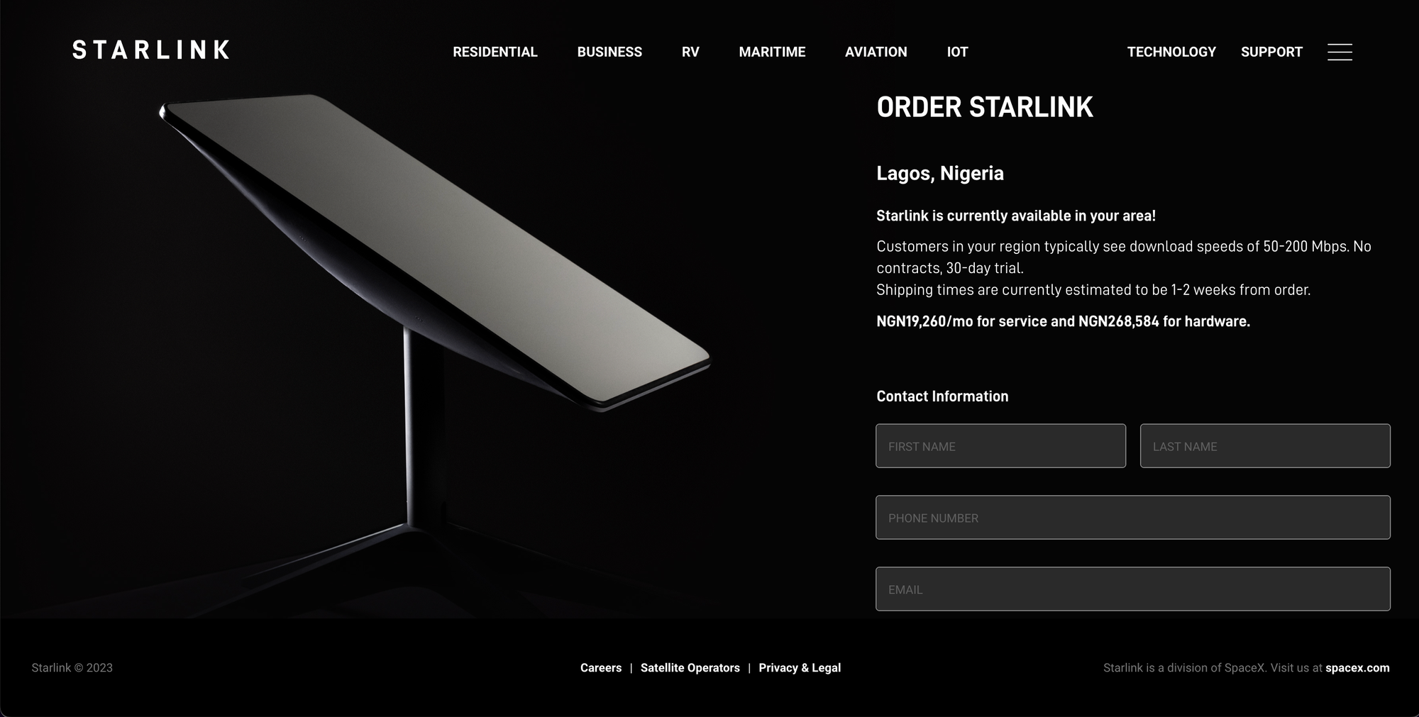 Elon Musk's satellite internet service Starlink goes live in Nigeria Post image