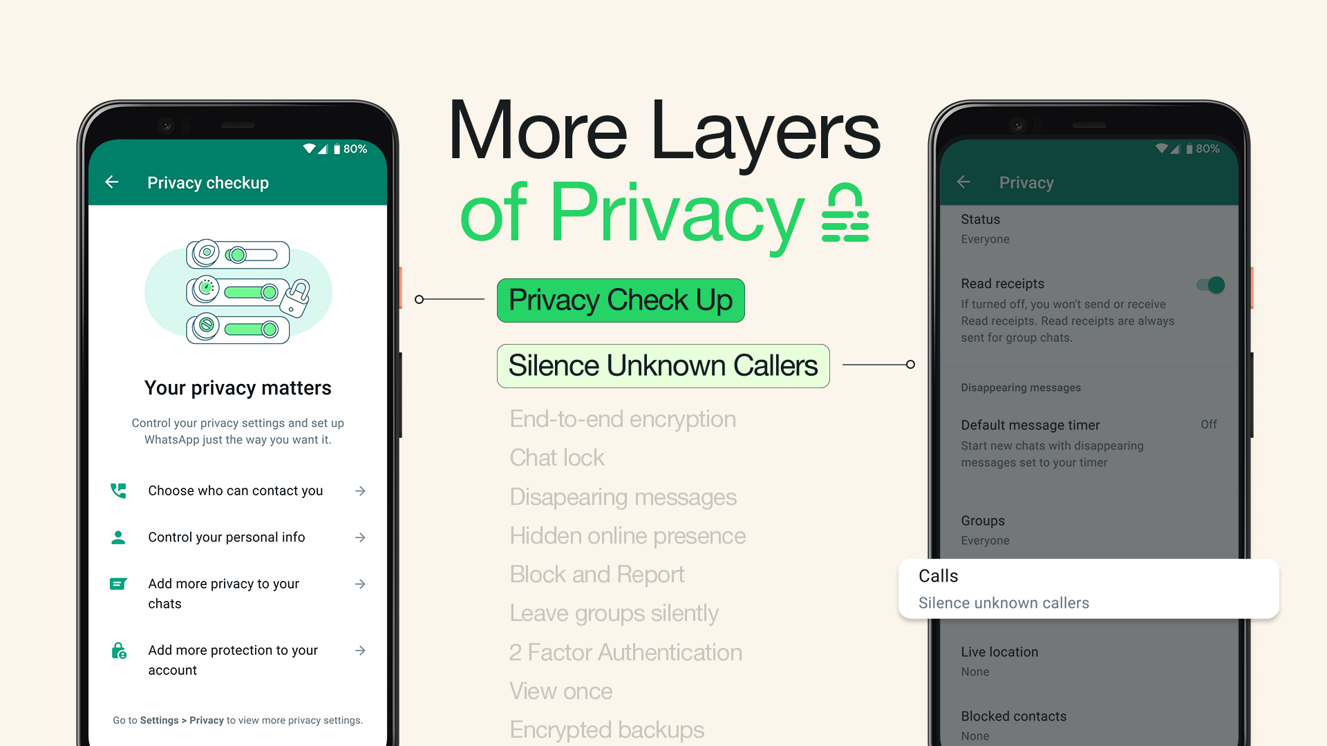 WhatsApp wants you to silence unknown callers Post image