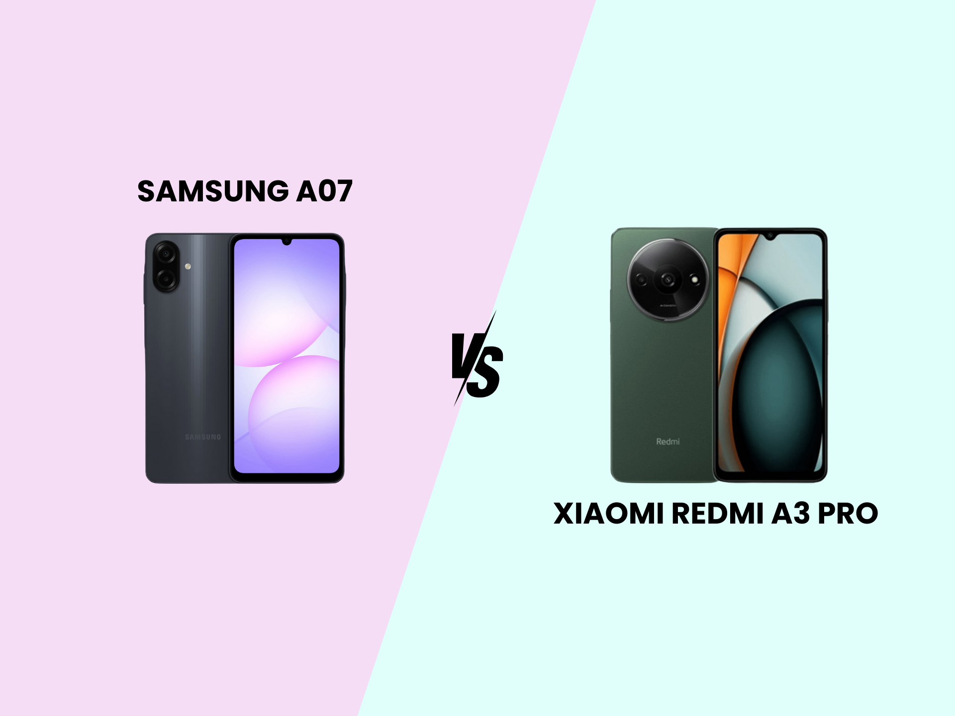 Samsung A07 vs. Xiaomi Redmi A3 Pro Post image