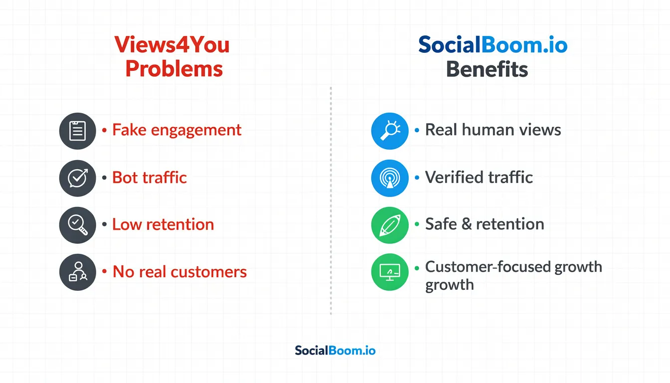 SocialBoom vs Views4You: Understanding Different Approaches to Instagram Growth Post image