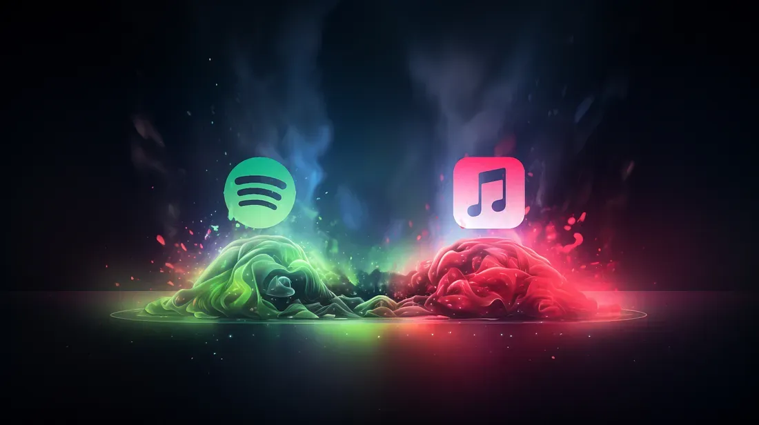 Spotify vs. Apple Music: A Comparison Infographic Post feature image