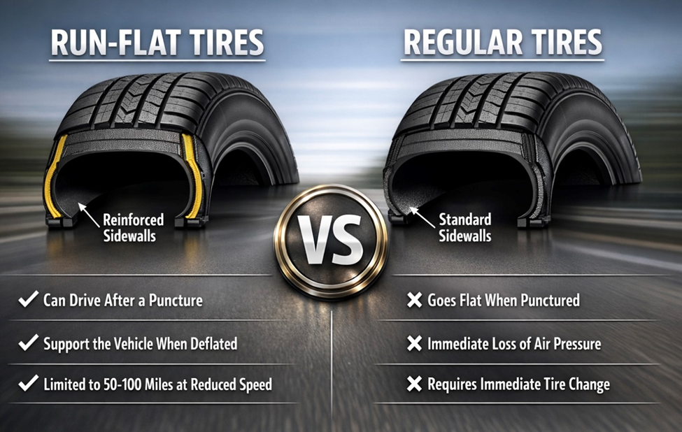 Run-Flat Tires vs Regular Tires: What’s the Real Difference? Post feature image