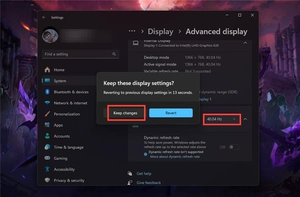 Is your PC unresponsive? Here's how you can adjust the refresh rate