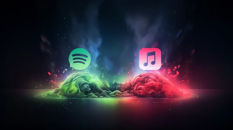 Spotify vs. Apple Music: A Comparison Infographic post image